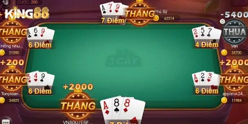 Bài 3 cây - Cách tính điểm nhanh và chính xác nhất 5 Tìm hiểu về trò chơi bài 3 cây